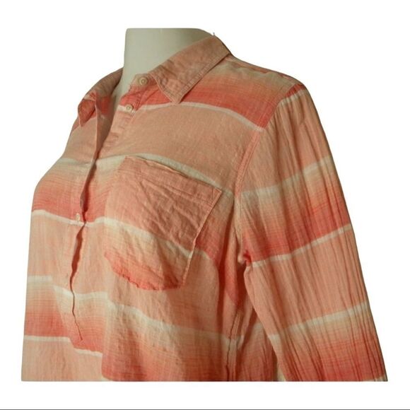 MERONA Long Tunic Top Lightweight Sz XL Striped - Picture 4 of 5